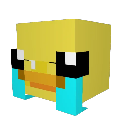 Dotjie Minecraft avatar head, 3D render