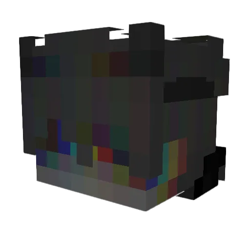 DotorNut Minecraft avatar head, 3D render