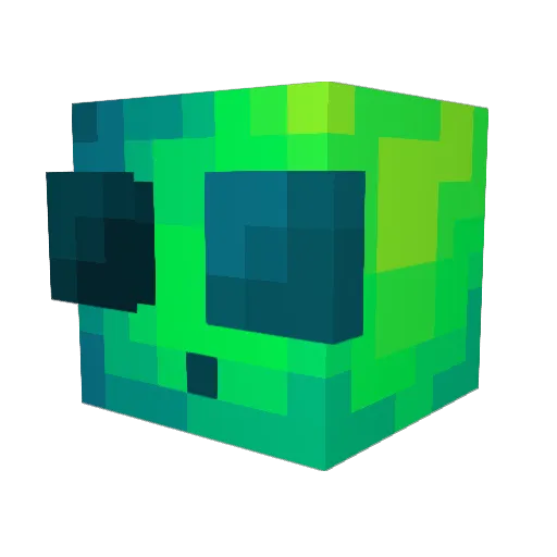Dotth Minecraft avatar head, 3D render
