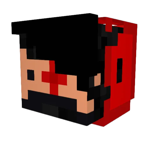 DottiestTick601 Minecraft avatar head, 3D render