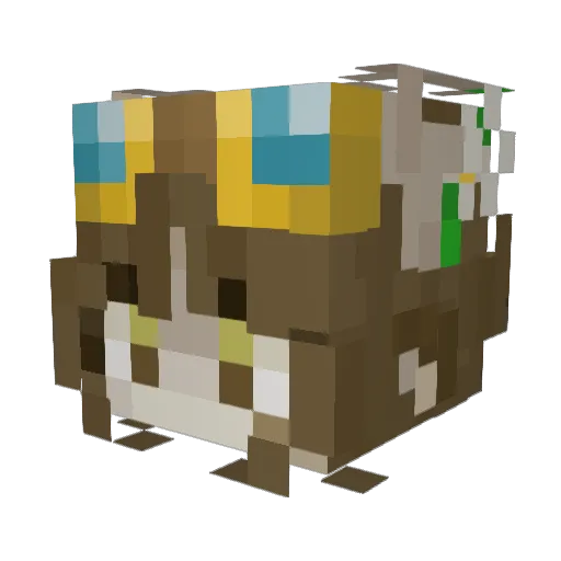 Dotto361 Minecraft avatar head, 3D render