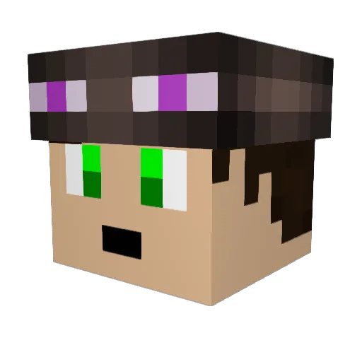 DottorImer Minecraft avatar head, 3D render