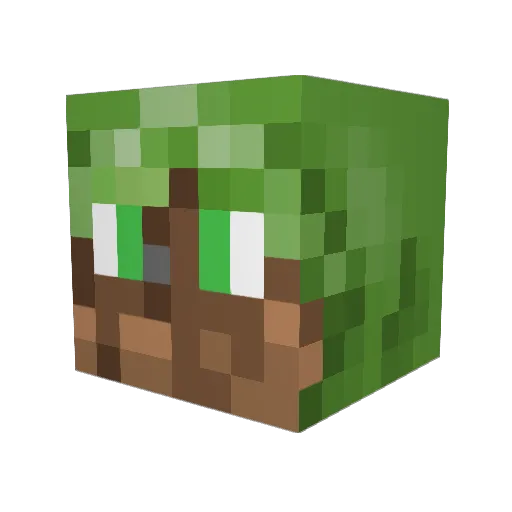 DottyChameleon Minecraft avatar head, 3D render