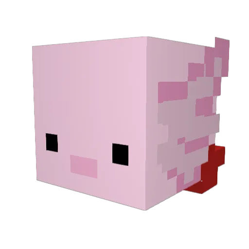DottyKarma Minecraft avatar head, 3D render