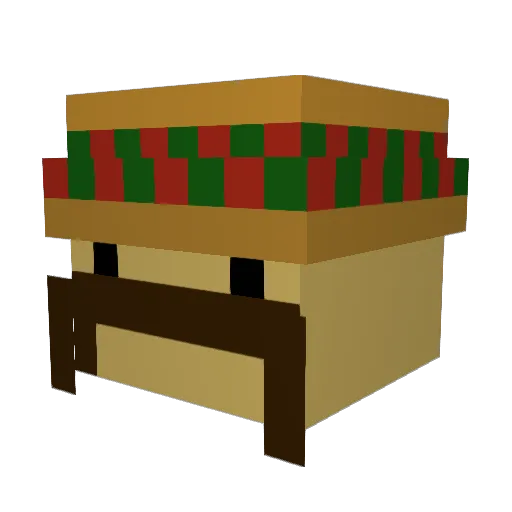 Dotu_ Minecraft avatar head, 3D render
