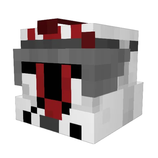 DouGen1337 Minecraft avatar head, 3D render
