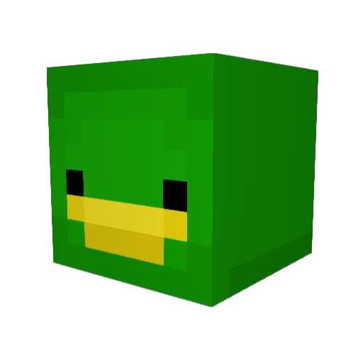DouLou_ Minecraft avatar head, 3D render