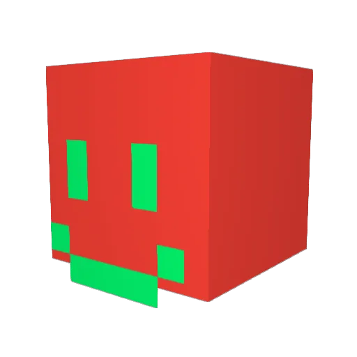 Double0Agent Minecraft avatar head, 3D render