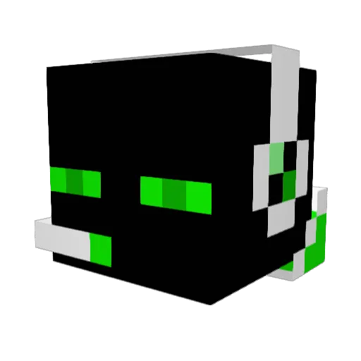 DoubleABoy Minecraft avatar head, 3D render