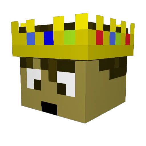 DoubleDigits Minecraft avatar head, 3D render