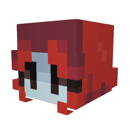 DoubleDoodie Minecraft avatar head, 3D render