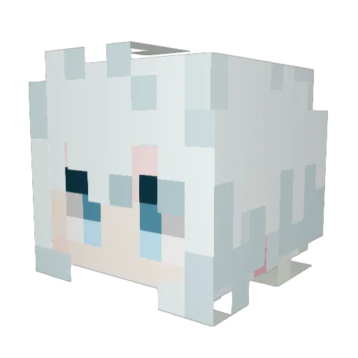 DoubleFreezer Minecraft avatar head, 3D render