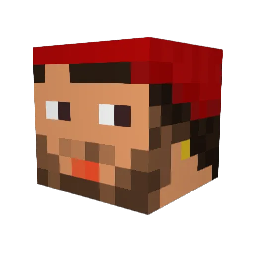Minecraft-Avatar von DoubleGmaniac: Kopf als 3D-Render