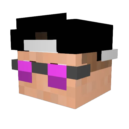 DoubleL_0210 Minecraft avatar head, 3D render