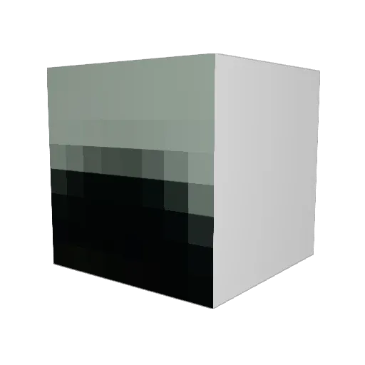 DoubleMhee Minecraft avatar head, 3D render