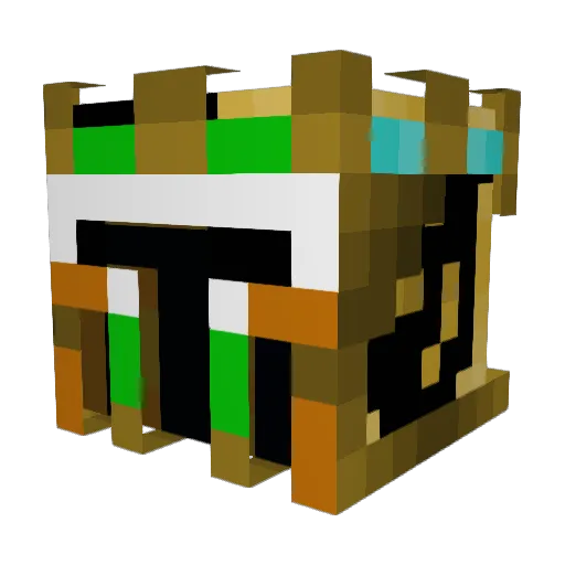 DoubleT878 Minecraft avatar head, 3D render