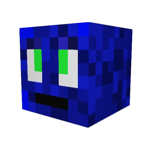 DoubleTroubleHD Minecraft avatar head, 3D render
