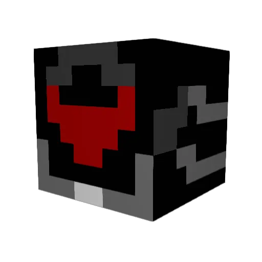 DoubleXV Minecraft avatar head, 3D render