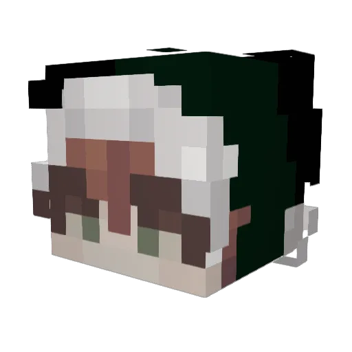 Minecraft-Avatar von Double_BaBa: Kopf als 3D-Render