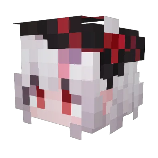 Double_New Minecraft avatar head, 3D render