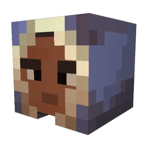 Double_Shotz Minecraft avatar head, 3D render