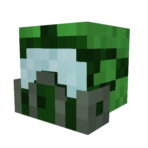 Double_TQL Minecraft avatar head, 3D render