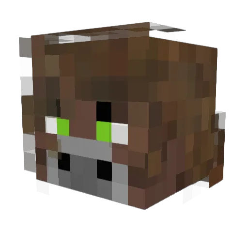 Double_Ten Minecraft avatar head, 3D render