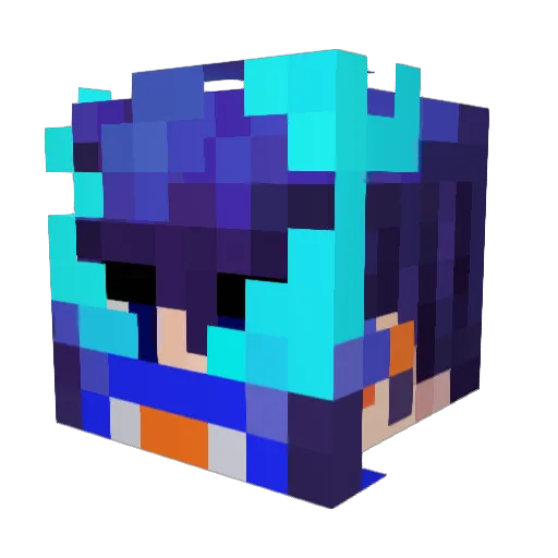 Doublestack000 Minecraft avatar head, 3D render