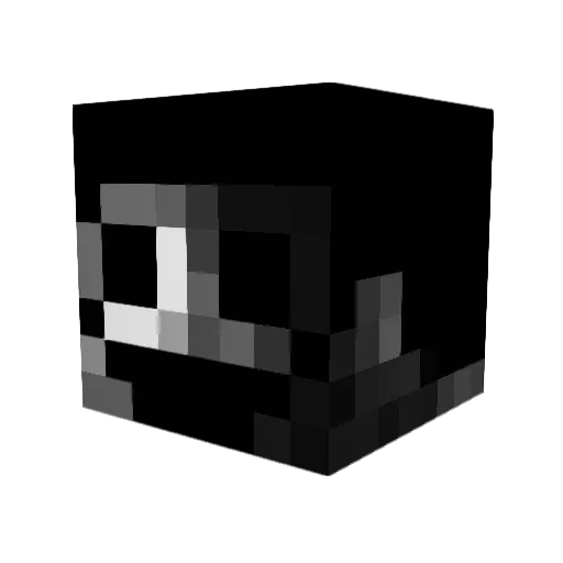 Doubleygamer Minecraft avatar head, 3D render
