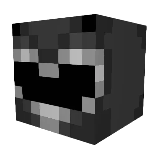 Doubt04 Minecraft avatar head, 3D render