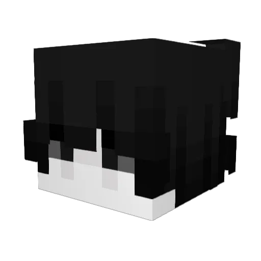 Douched Minecraft avatar head, 3D render