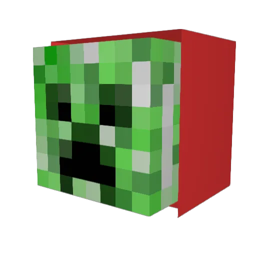 Doudisss Minecraft avatar head, 3D render