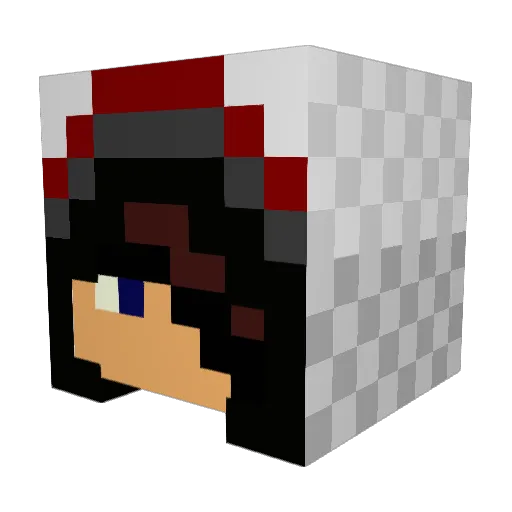 Doug34 Minecraft avatar head, 3D render
