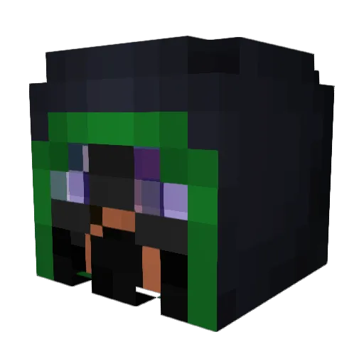 DougAQ Minecraft avatar head, 3D render