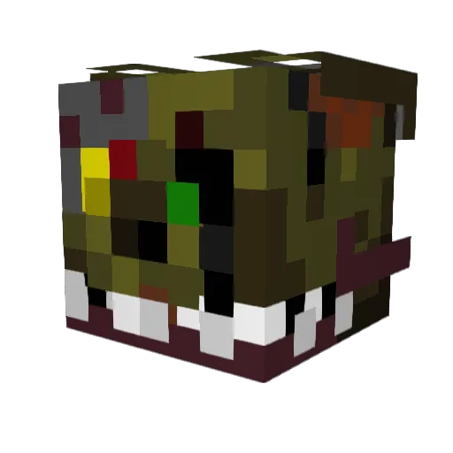 DougMac12 Minecraft avatar head, 3D render