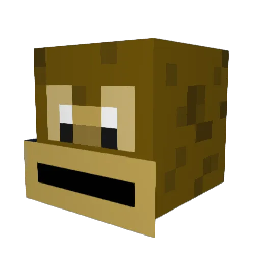 DougRudy Minecraft avatar head, 3D render
