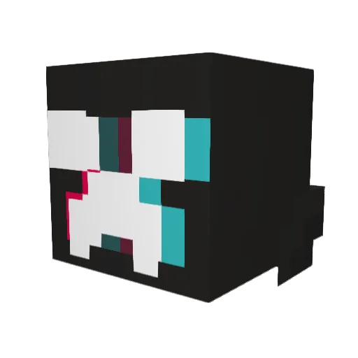 DougTTG Minecraft avatar head, 3D render