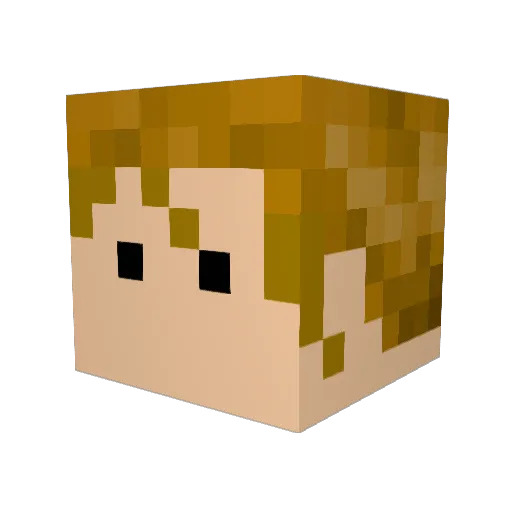 DougTheDoodle Minecraft avatar head, 3D render