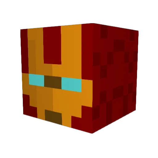 Dougaldude Minecraft avatar head, 3D render