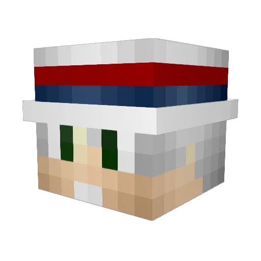 Dougenheimer Minecraft avatar head, 3D render