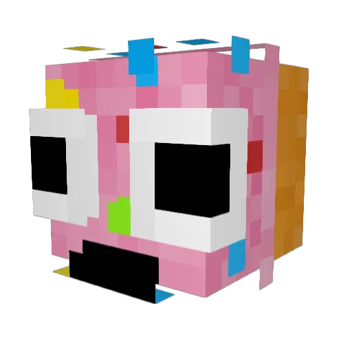 DoughNut_Rave Minecraft avatar head, 3D render