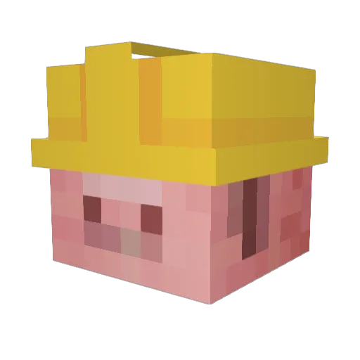 Doughnuut Minecraft avatar head, 3D render
