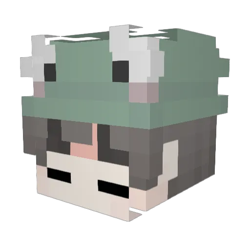 DoughyMangos Minecraft avatar head, 3D render