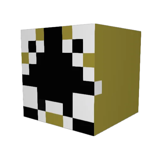 Dougie2001 Minecraft avatar head, 3D render