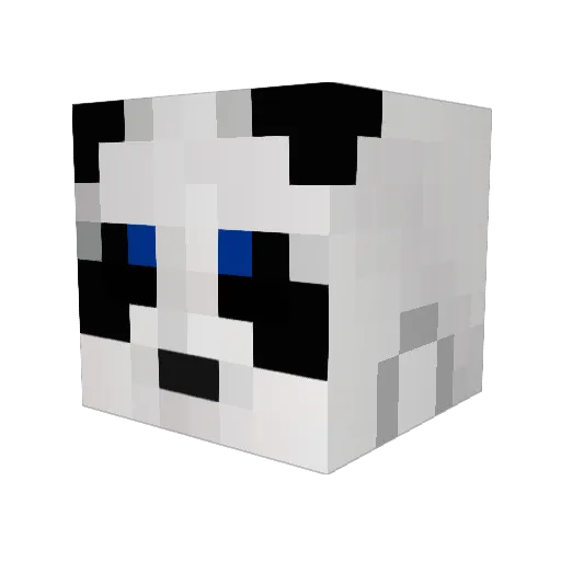 DougieBakes Minecraft avatar head, 3D render