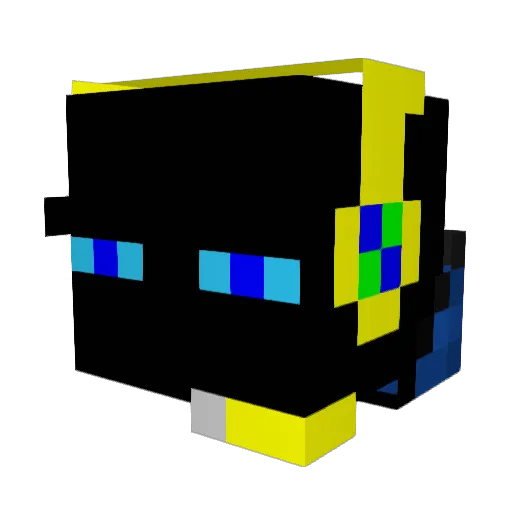 DougieDylan Minecraft avatar head, 3D render