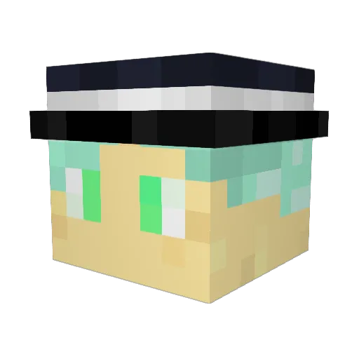 DougisWougis Minecraft avatar head, 3D render