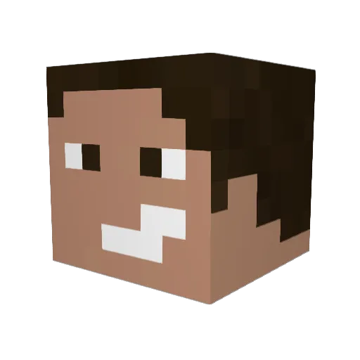 Douglas_ariess Minecraft avatar head, 3D render