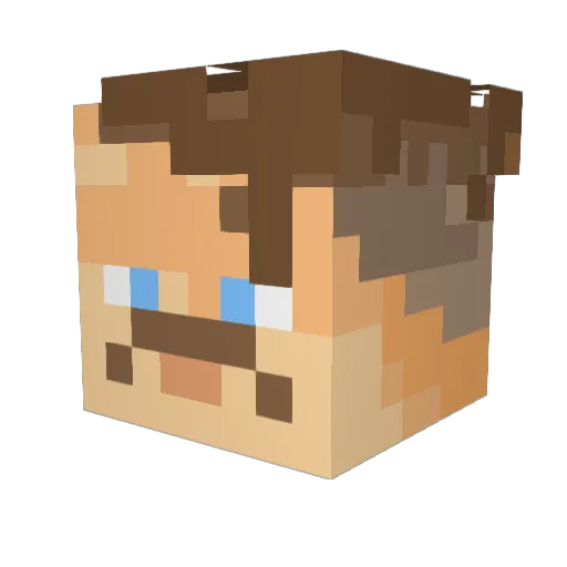 DougyDanger Minecraft avatar head, 3D render