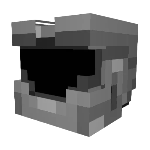 Douhn Minecraft avatar head, 3D render